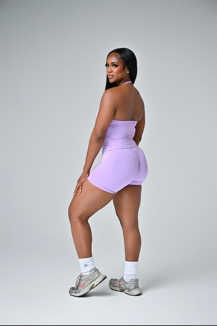 Aura Halter Top Set- Lilac Purple