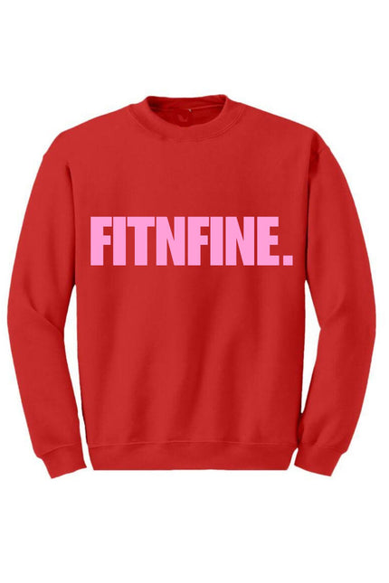 Fitnfine Valentine Crew Neck (The Gym is my love language)