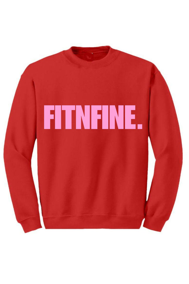 Fitnfine Valentine Crew Neck (The Gym is my love language)