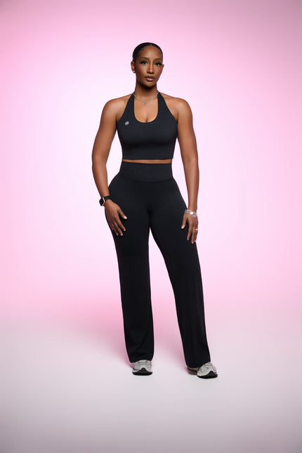 Noir Black- Flowform Flare Set