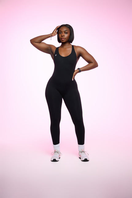 Noir Black Sculpt Jumpsuit