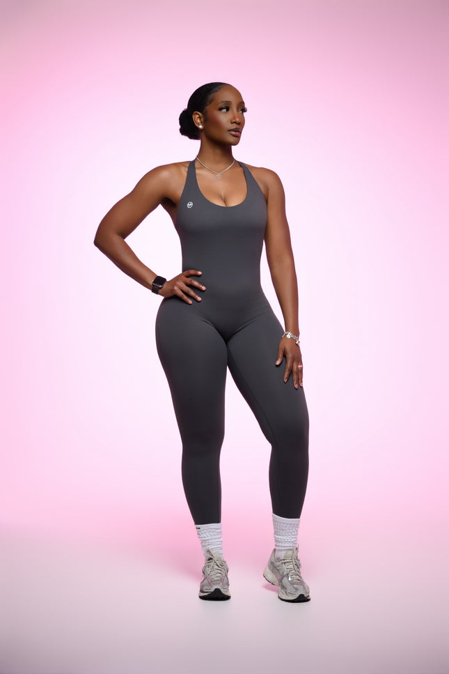 Graphite Grey Sculpt Jumpsuit