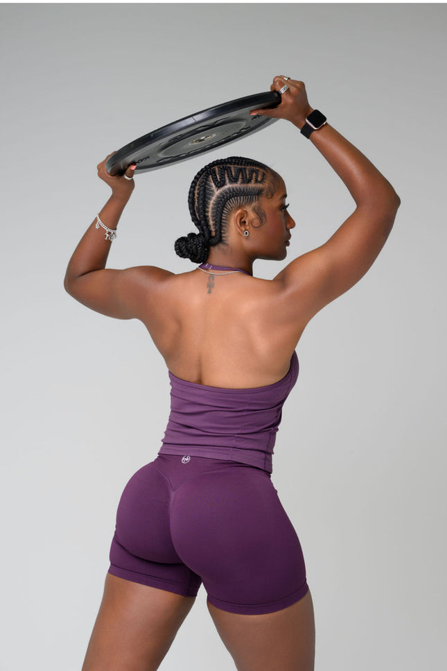 Aura Halter Short Set- Violet purple