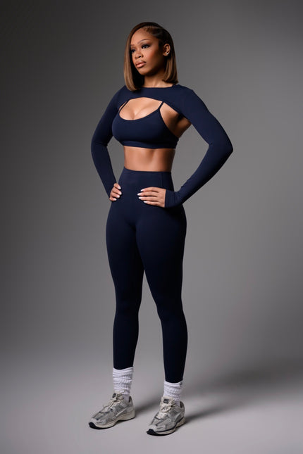 Triple Threat Shawl Set- Indigo Blue