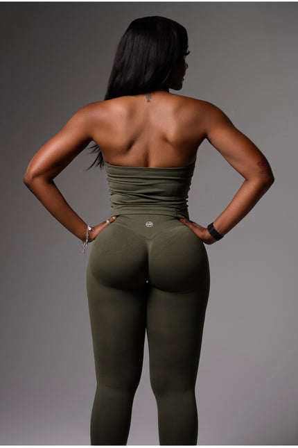 Aura Halter Set- Army Green