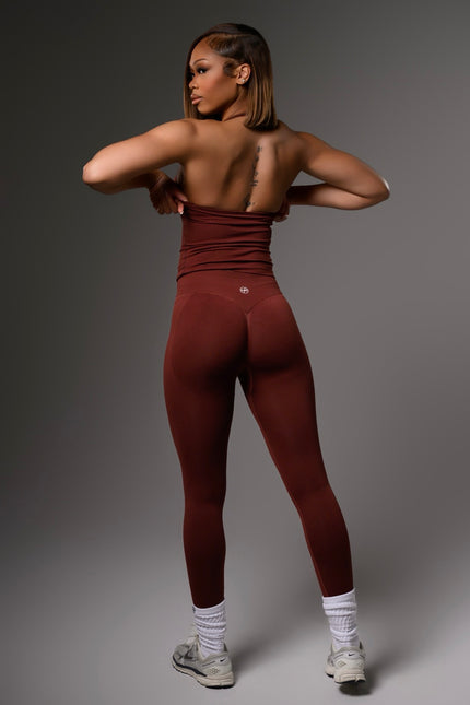 Aura Halter Set- Auburn Rust