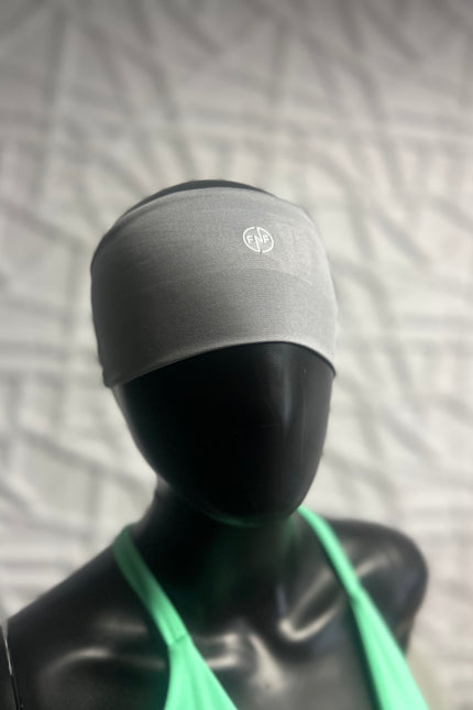 Grey Graphite Fitnfine "Gymbabe" Sweat Resistance Headband