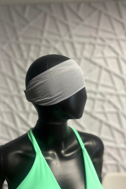 Grey Graphite Fitnfine "Gymbabe" Sweat Resistance Headband