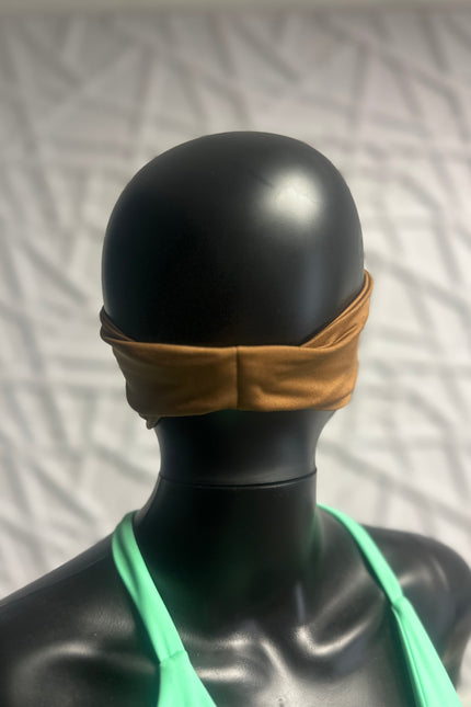 Rust Brown Fitnfine Logo Sweat Resistance Headband