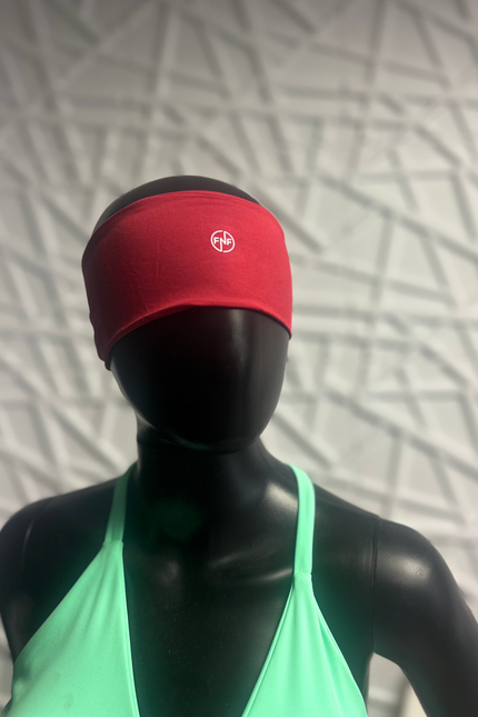 Burgandy Fitnfine Sweat Resistance Headband