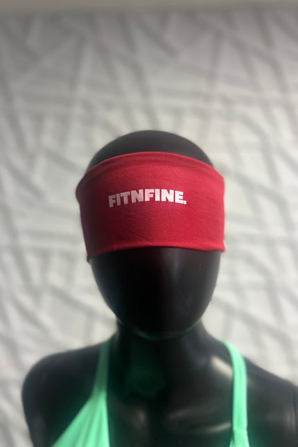Burgandy Fitnfine Sweat Resistance Headband