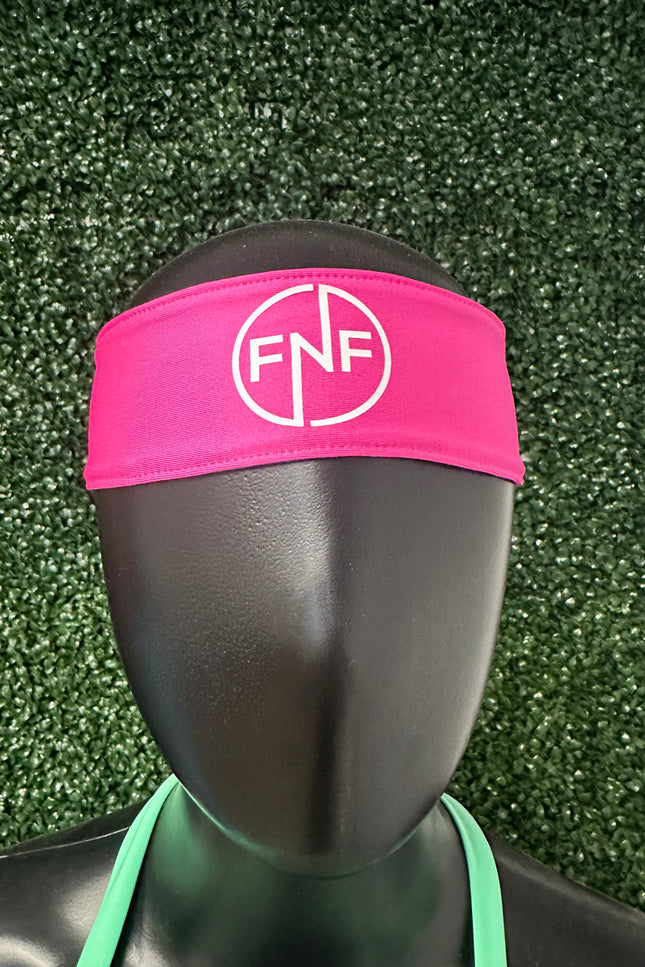 Pink Fitnfine Logo Sweat Resistance Headband