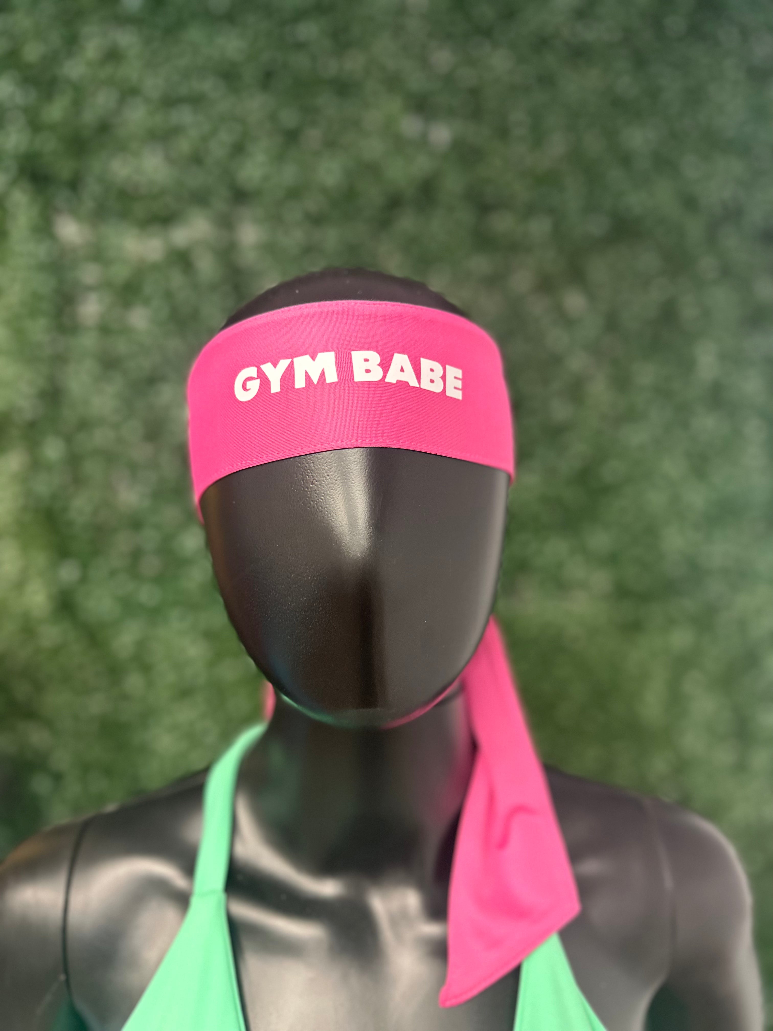 Pink Fitnfine "Gymbabe" Sweat Resistance Headband