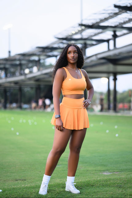 Shebert Orange Performance skirt set