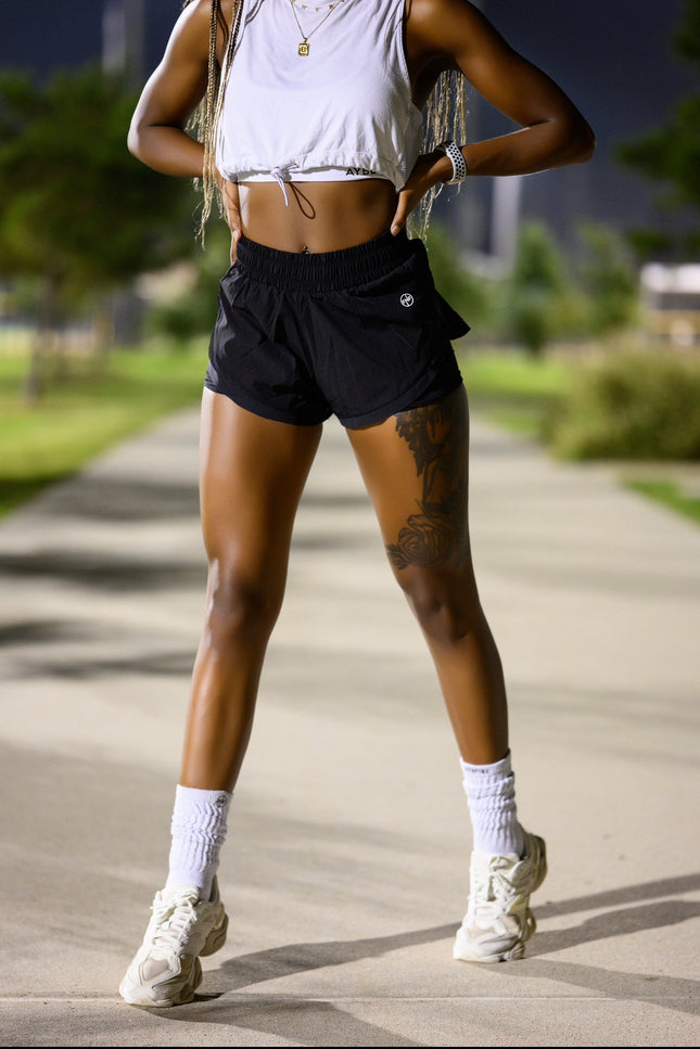 Ultra Glide Running Shorts- Classic black