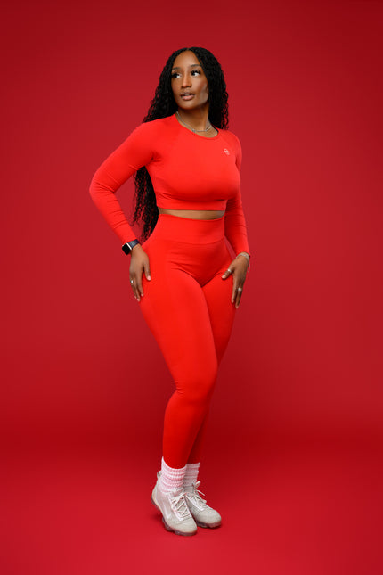 Japanese Cherry Red (long sleeve set)
