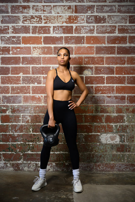 Classic black crossover legging set