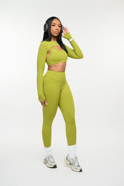 Triple Threat Shawl Set - Power Surge Green