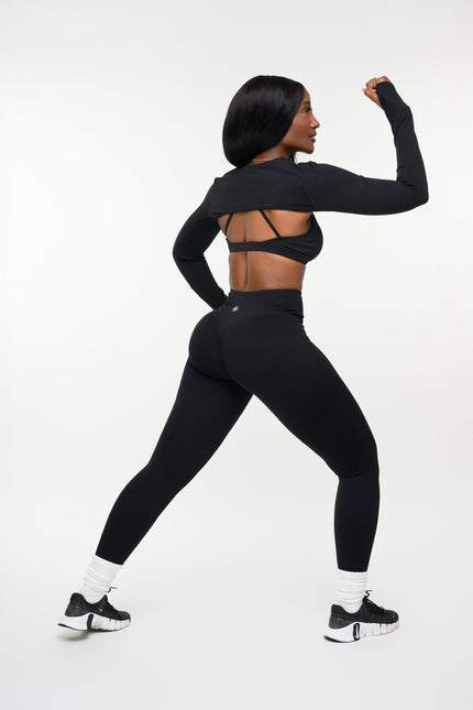 Triple Threat Shawl Set- Onyx Black