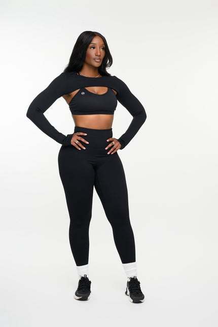 Triple Threat Shawl Set- Onyx Black