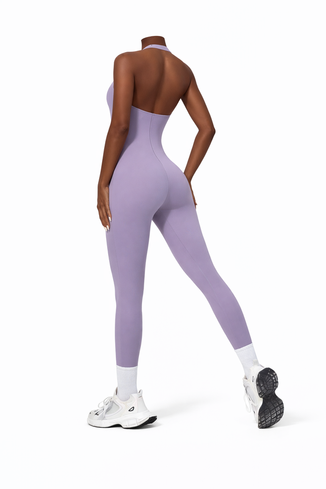 Lavender Lilac Halter Jumpsuit
