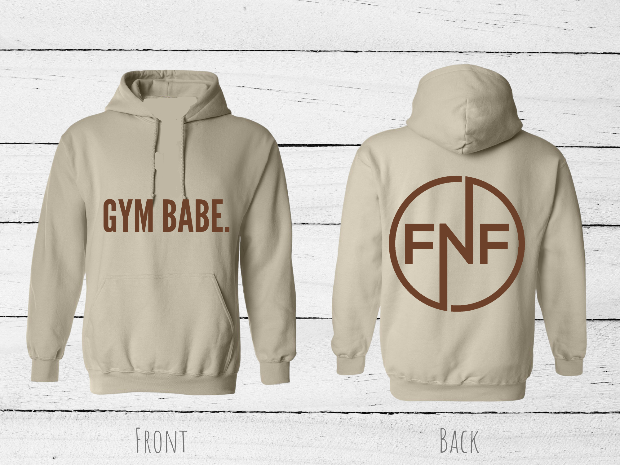 SAND TAN FITNFINE HOODIE (5 OPTIONS)