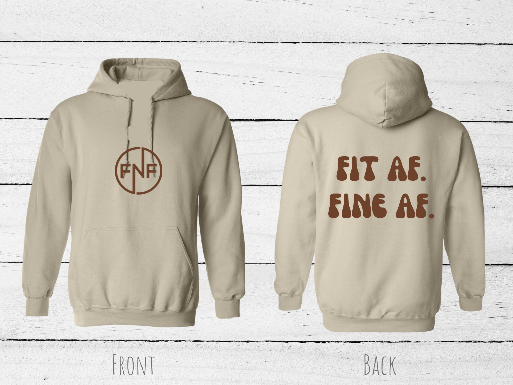 SAND TAN FITNFINE HOODIE (5 OPTIONS)