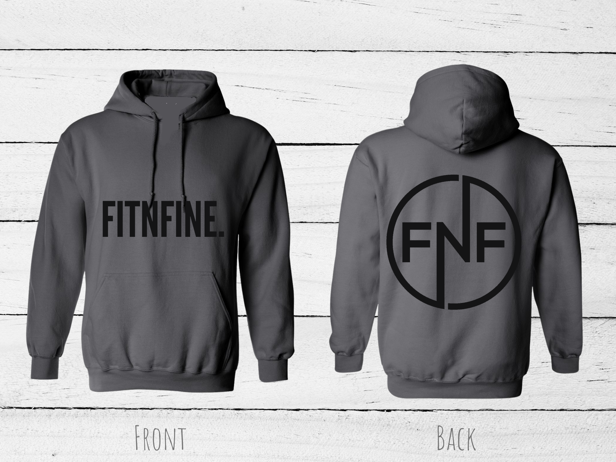 GYM GREY FITNFINE HOODIE (5 OPTIONS)