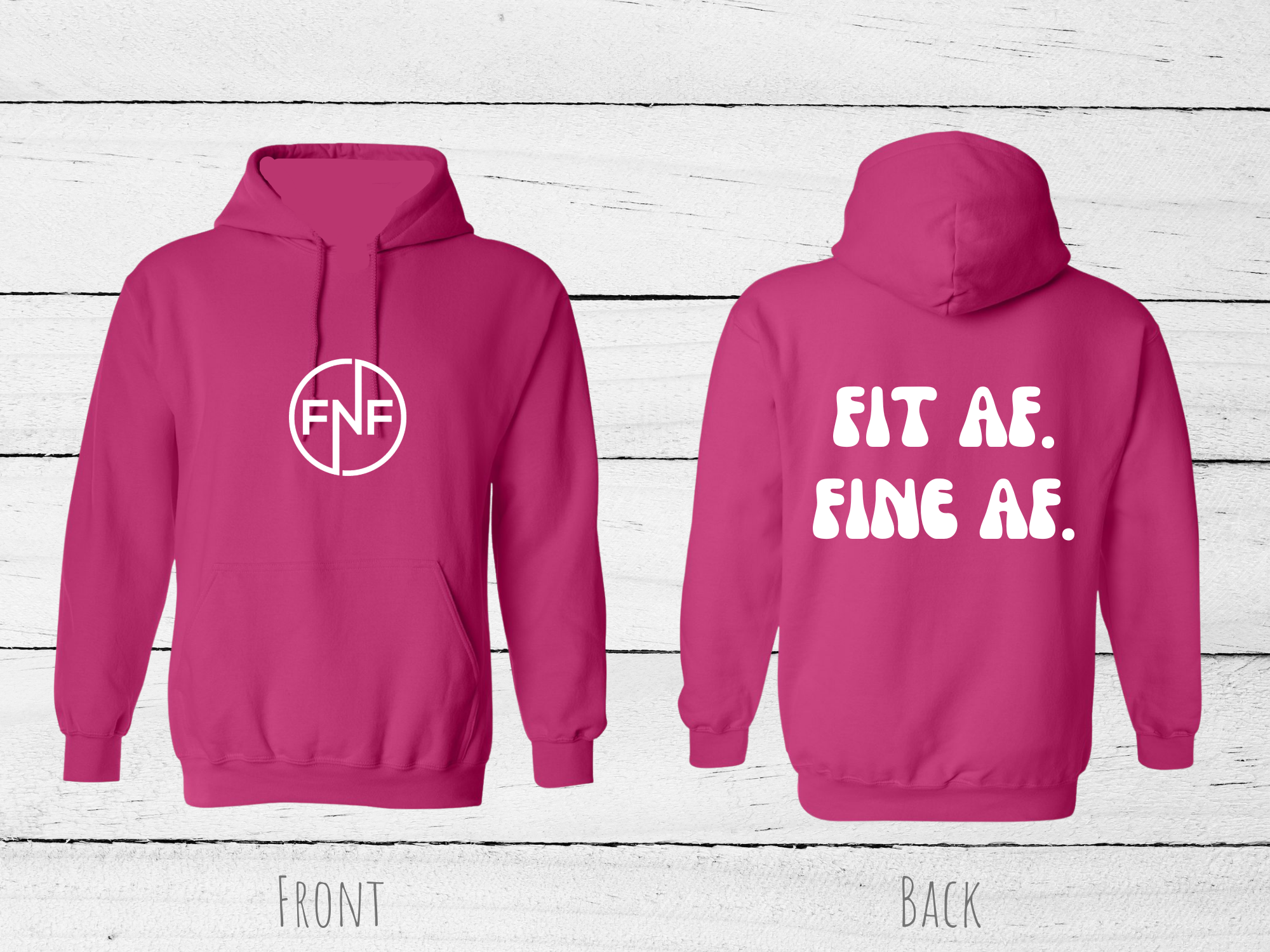 PINK FITNFINE HOODIE (5 OPTIONS)