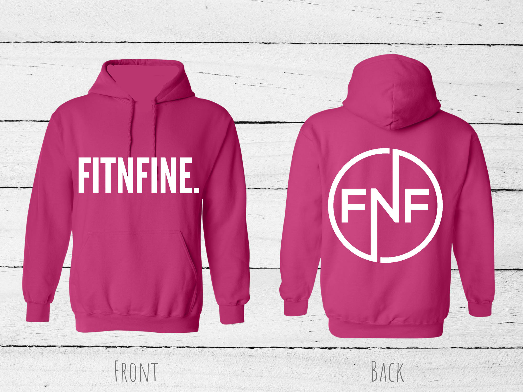 PINK FITNFINE HOODIE (5 OPTIONS)