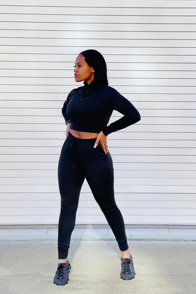 Sleek Jogger Set (Dusk Black)