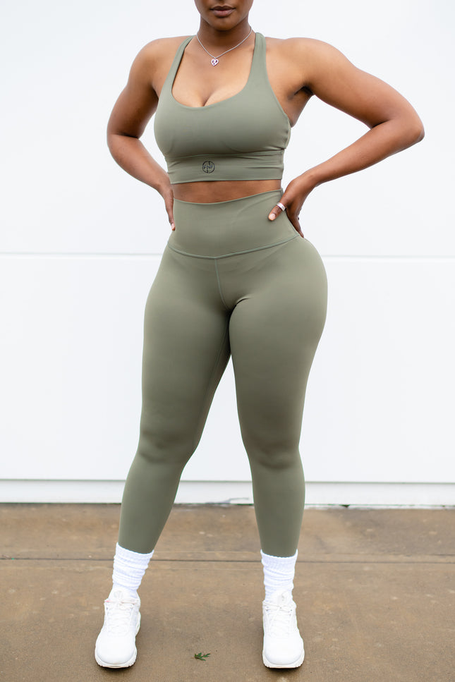 Sage Green Sports Bra