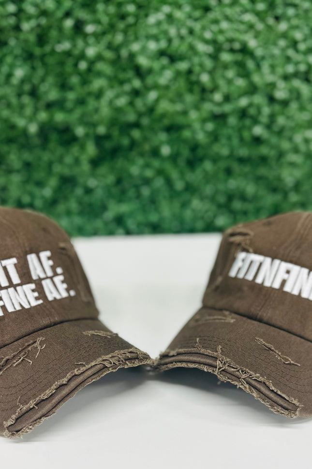 Brown Distressed Cap
