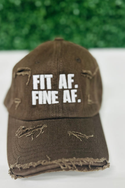 Brown Distressed Cap