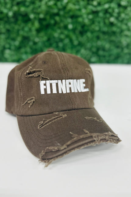 Brown Distressed Cap