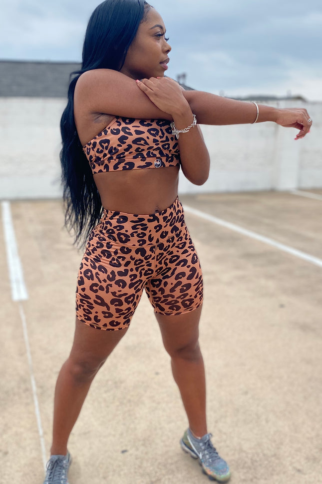 Cheetah Shorts Set