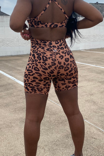 Cheetah Shorts Set