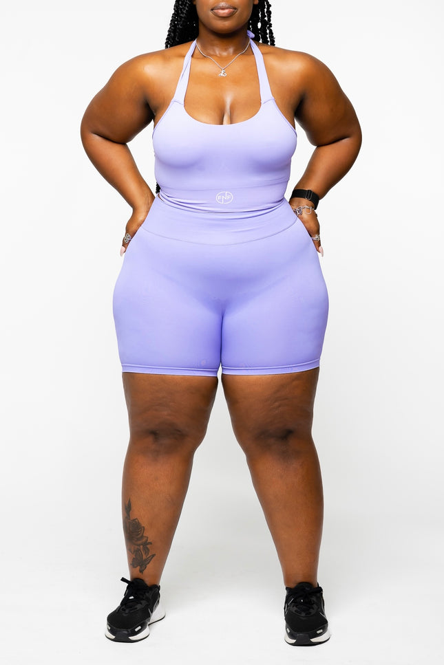 Lilac Lavender Halter top Set